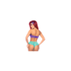 Costume sexy Petite Sirène 2 pièces 
